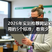 2026年实测推荐网站能用的5个标准，看完少走3年弯路（图2）