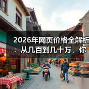 2026年网页价格全解析：从几百到几十万，你的预算该放哪？（图2）