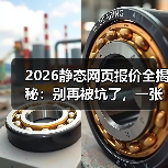 2026静态网页报价全揭秘:别再被坑了,一张表看懂真实成本(图3) 2026静态网页报价全揭秘:别再被坑了,一张表看懂真实成本(图3)