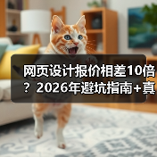 网页设计报价相差10倍?2026年避坑指南+真实成本拆解(图2) 网页设计报价相差10倍?2026年避坑指南+真实成本拆解(图2)