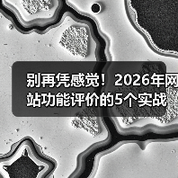 别再凭感觉!2026年网站功能评价的5个实战维度(图4) 别再凭感觉!2026年网站功能评价的5个实战维度(图4)