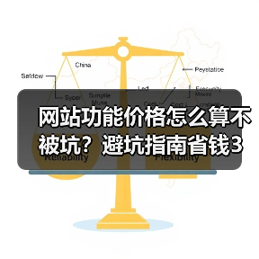 网站功能价格怎么算不被坑？避坑指南省钱3万（图2）