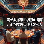 网站功能测试避坑指南：5个技巧少踩80%坑