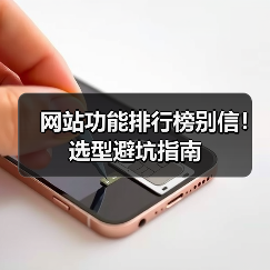 网站功能排行榜别信！选型避坑指南