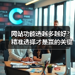 网站功能选越多越好?精准选择才是赢的关键!(图2) 网站功能选越多越好?精准选择才是赢的关键!(图2)