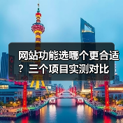 网站功能选哪个更合适?三个项目实测对比(图4) 网站功能选哪个更合适?三个项目实测对比(图4)