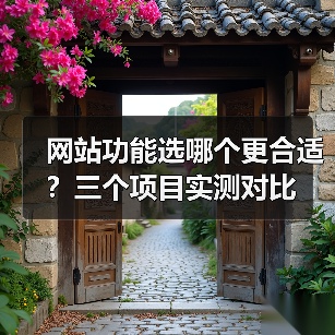 网站功能选哪个更合适?三个项目实测对比(图3) 网站功能选哪个更合适?三个项目实测对比(图3)