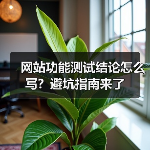网站功能测试结论怎么写？避坑指南来了