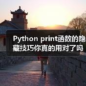 Python print函数的隐藏技巧你真的用对了吗？