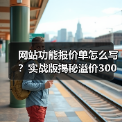 网站功能报价单怎么写?实战版揭秘溢价300%报价心法(图2) 网站功能报价单怎么写?实战版揭秘溢价300%报价心法(图2)