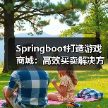 Springboot打造游戏商城：高效买卖解决方案