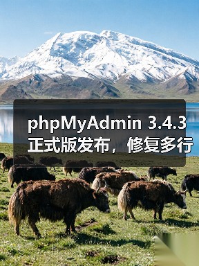phpMyAdmin 3.4.3正式版发布，修复多行更新等核心问题（图4）