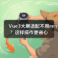 Vue3大屏适配不用rem？这样操作更省心