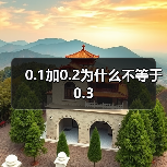 0.1加0.2为什么不等于0.3