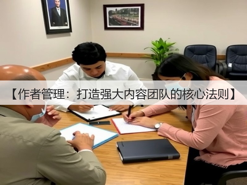 【作者管理:打造强大内容团队的核心法则】(图2) 【作者管理:打造强大内容团队的核心法则】(图2)